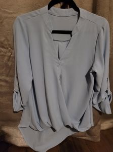 Chiffon blouse light blue M